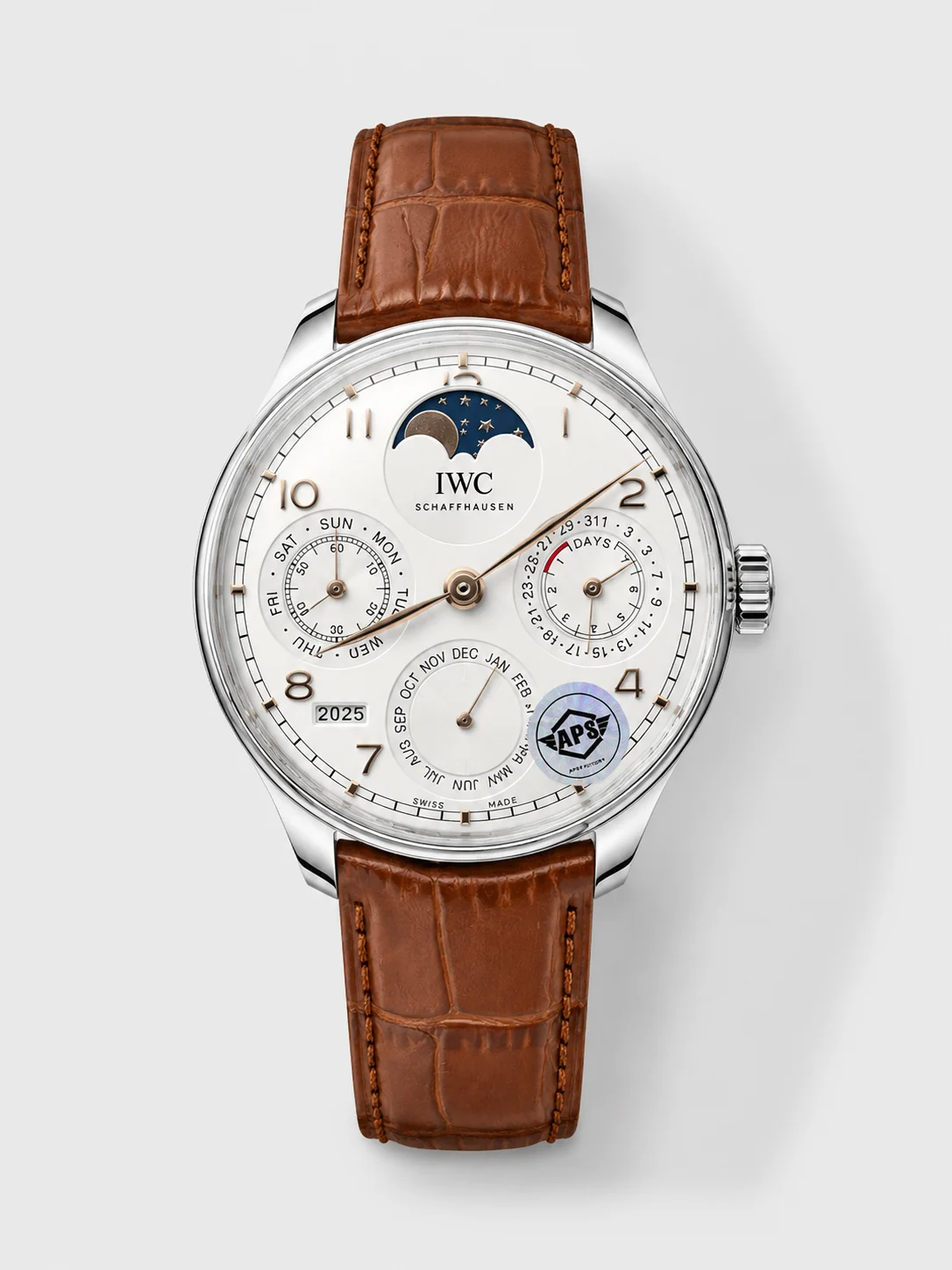 IWC Portuguese Perpetual Calendar 904L Steel Swiss Super Clone Watch REF. IW503307 - view 1