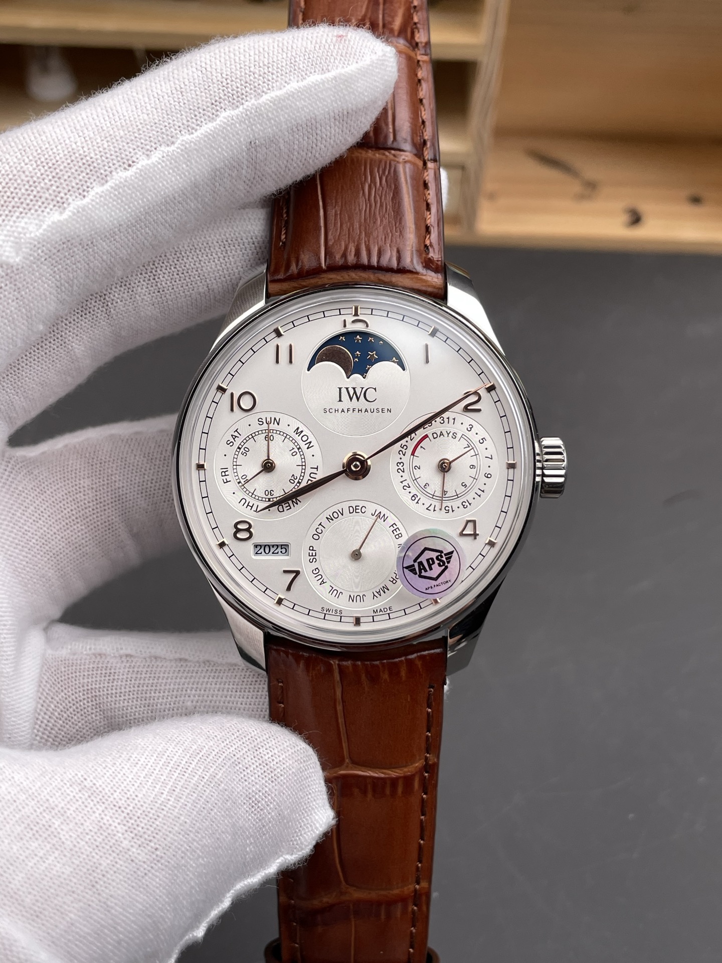 IWC Portuguese Perpetual Calendar 904L Steel Swiss Super Clone Watch REF. IW503307 - view 2
