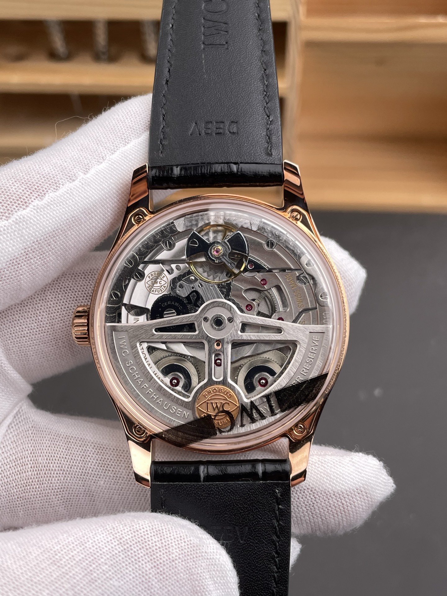 IWC Portugieser Series Top-Tier Super Clone (Swiss 1:1 Mirror-Grade) Watch - White Dial, Rose Gold Case - view 5
