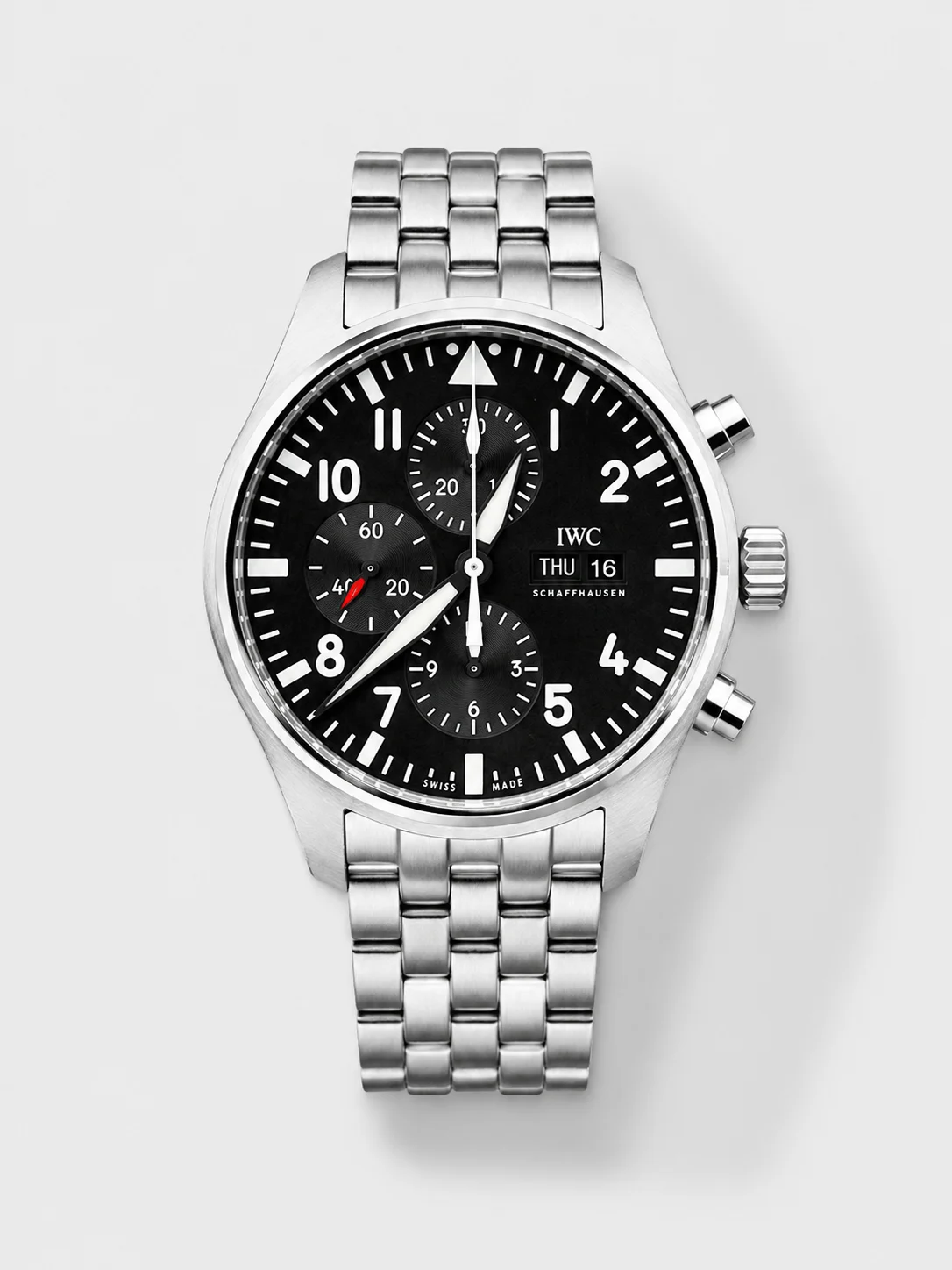 IWC Pilot Chronograph Le Petit Prince Edition Black Dial 1:1 Mirror Super Clone Watch - view 1