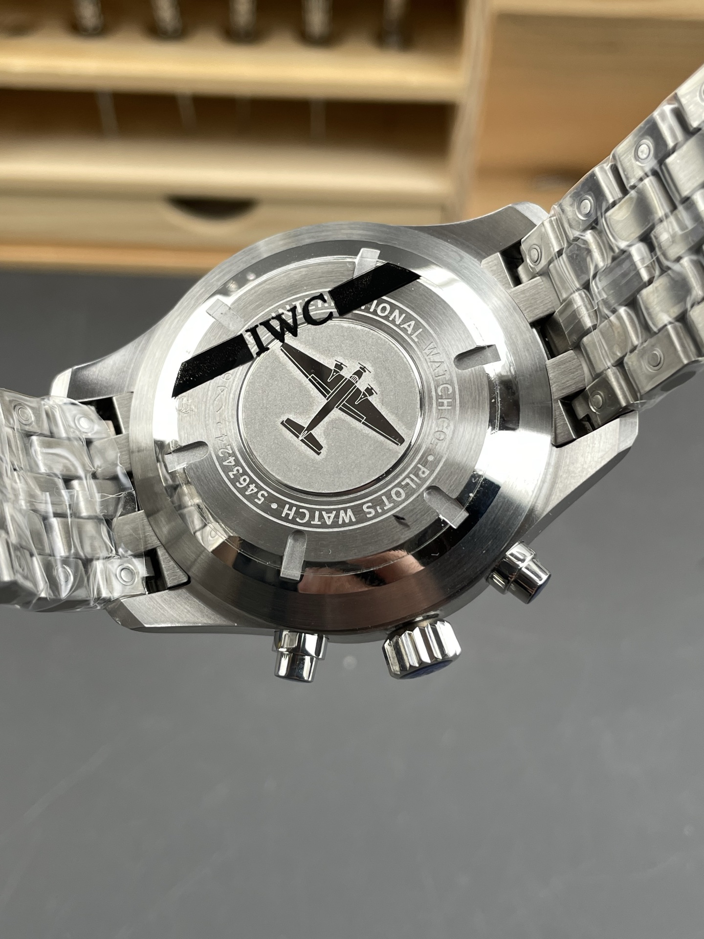 IWC Pilot Chronograph Le Petit Prince Edition Black Dial 1:1 Mirror Super Clone Watch - view 5
