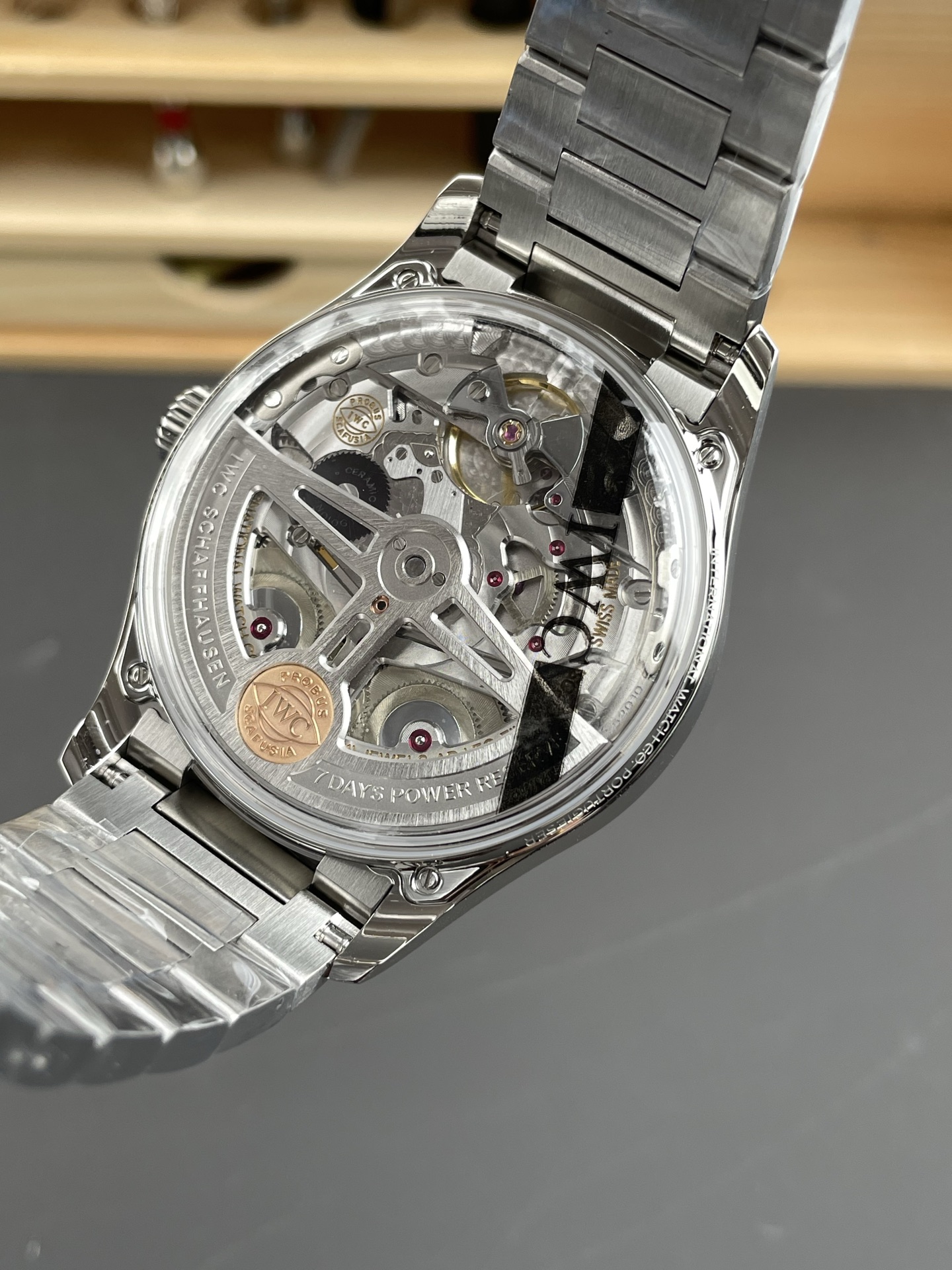 IWC Super Clone Portugieser Swiss 1:1 Mirror Watch Blue Dial Steel Case Watch - view 5
