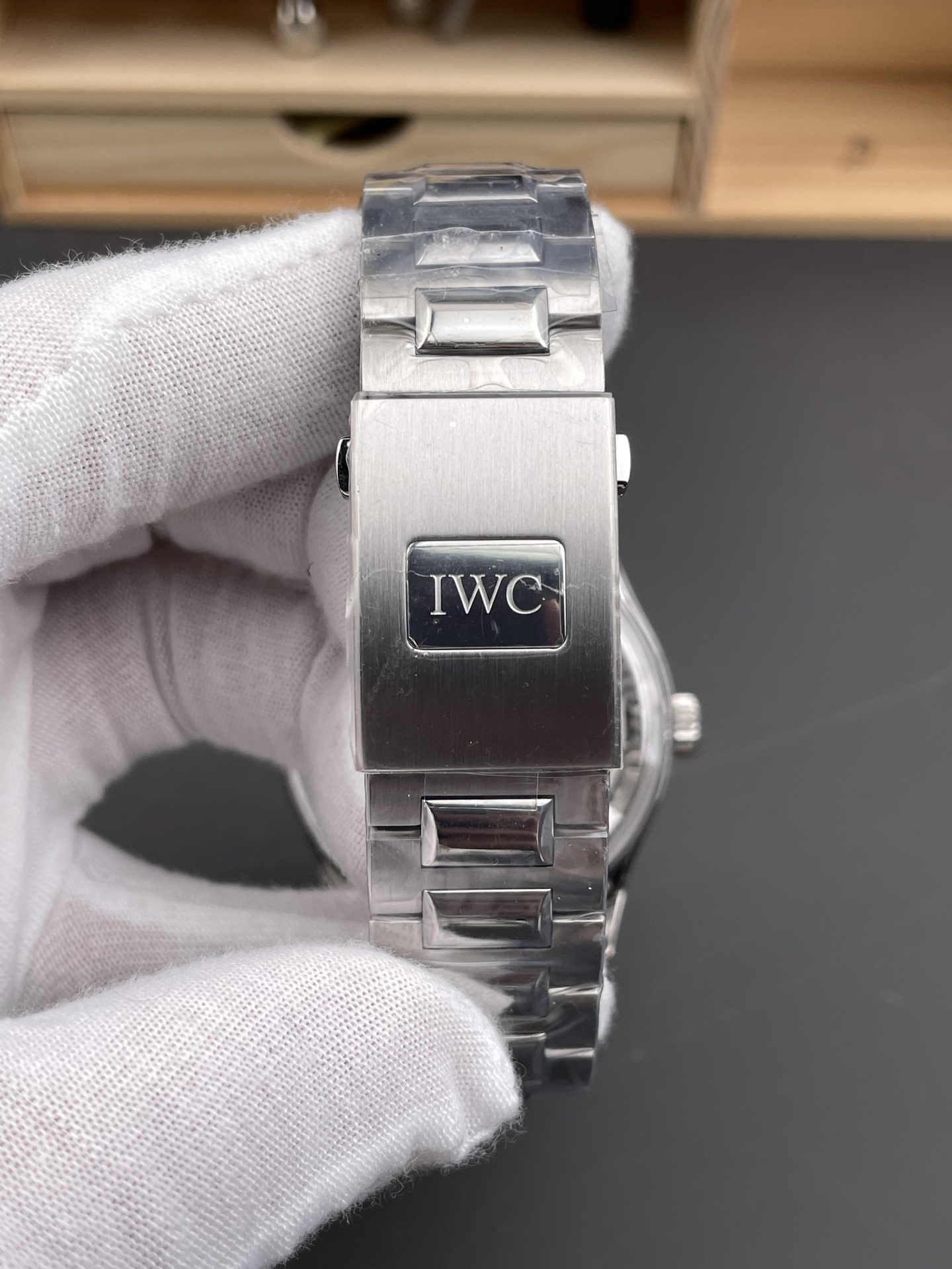 IWC Super Clone Portugieser Swiss 1:1 Mirror Watch Blue Dial Steel Case Watch - view 9