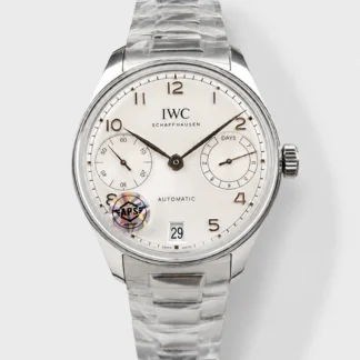 IWC Super Clone Portugieser Swiss 1:1 Mirror Watch White Dial Steel Case Watch - view 1