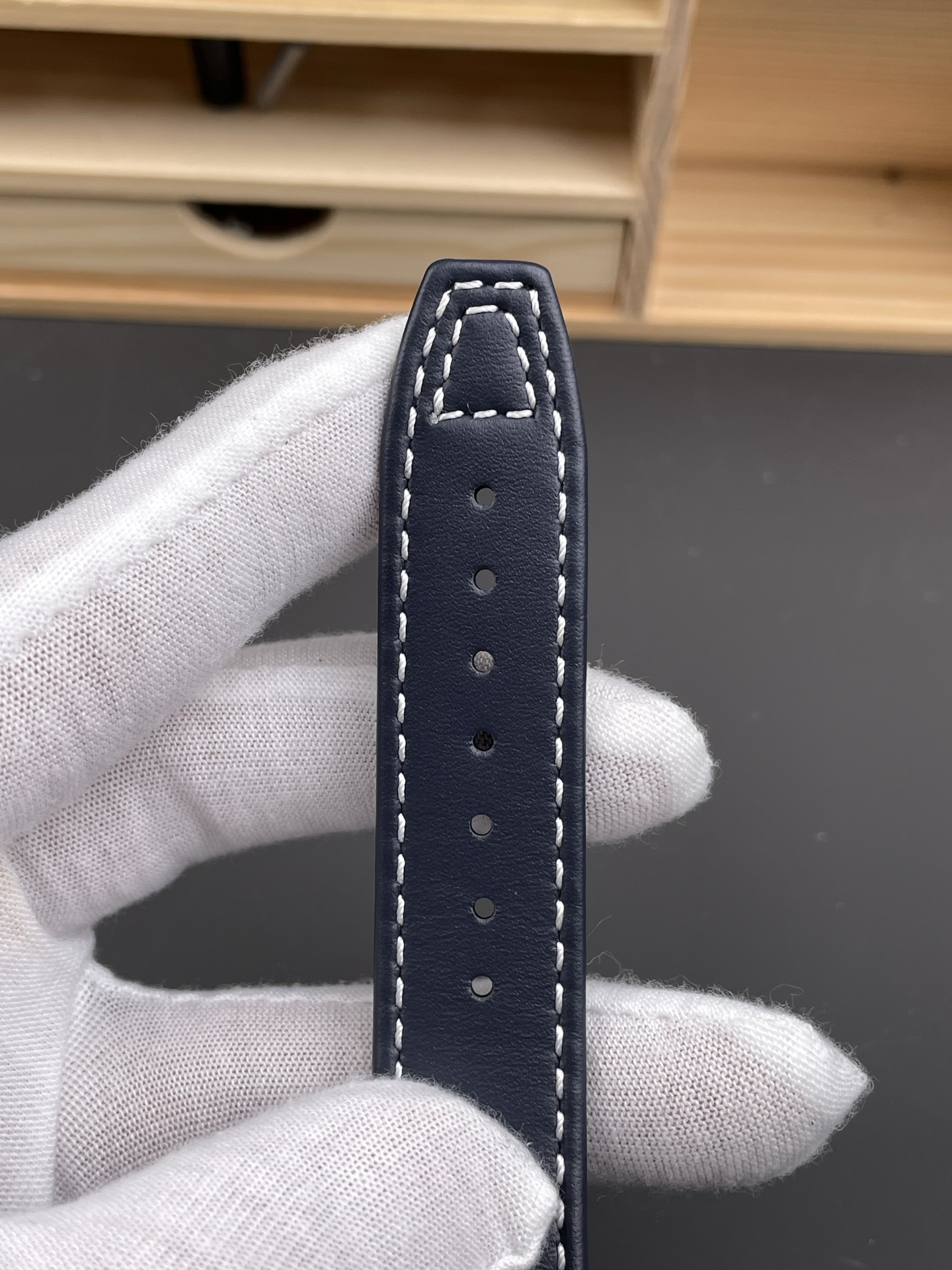 IWC Super Clone Pilot Chronograph Edition Blue Dial Leather Swiss Watch - view 8