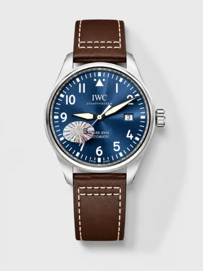 IWC Pilot’s MARK XVIII IW327010 Steel Blue Dial Le Petit Prince 904L Steel 1:1 Mirror Super Clone - view 1