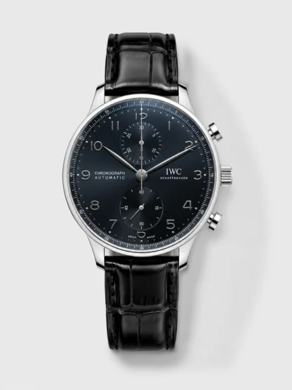 IWC Portuguese Chronograph Black Dial 1:1 Mirror Swiss Watch - Super Clone Watch - view 1