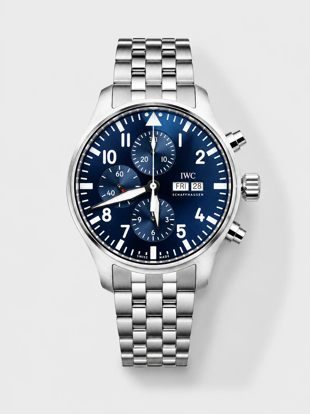 IWC Pilot Chronograph Le Petit Prince Edition Blue Dial 1:1 Mirror Super Clone Watch - view 1