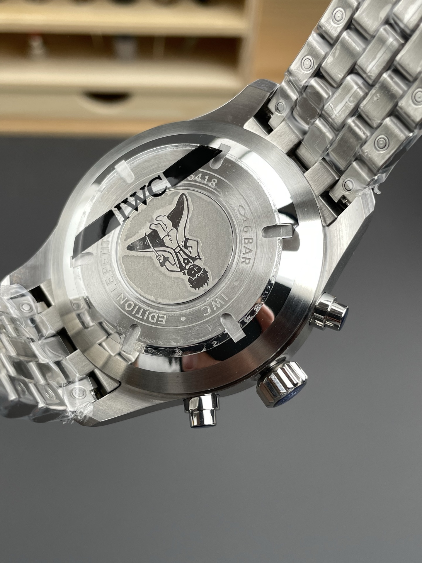 IWC Pilot Chronograph Le Petit Prince Edition Blue Dial 1:1 Mirror Super Clone Watch - view 5