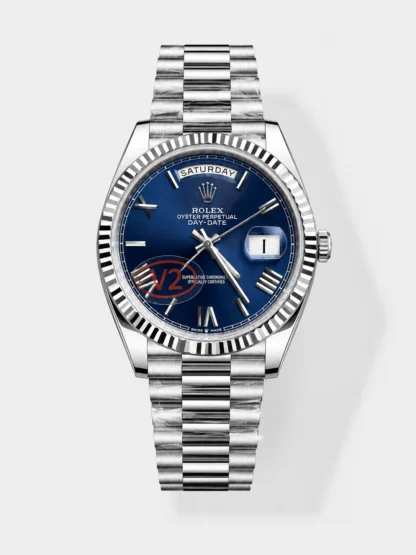 Rolex Day Date Super Clone Blue Roman Dial 40MM 182 Grams Swiss watch - view 1