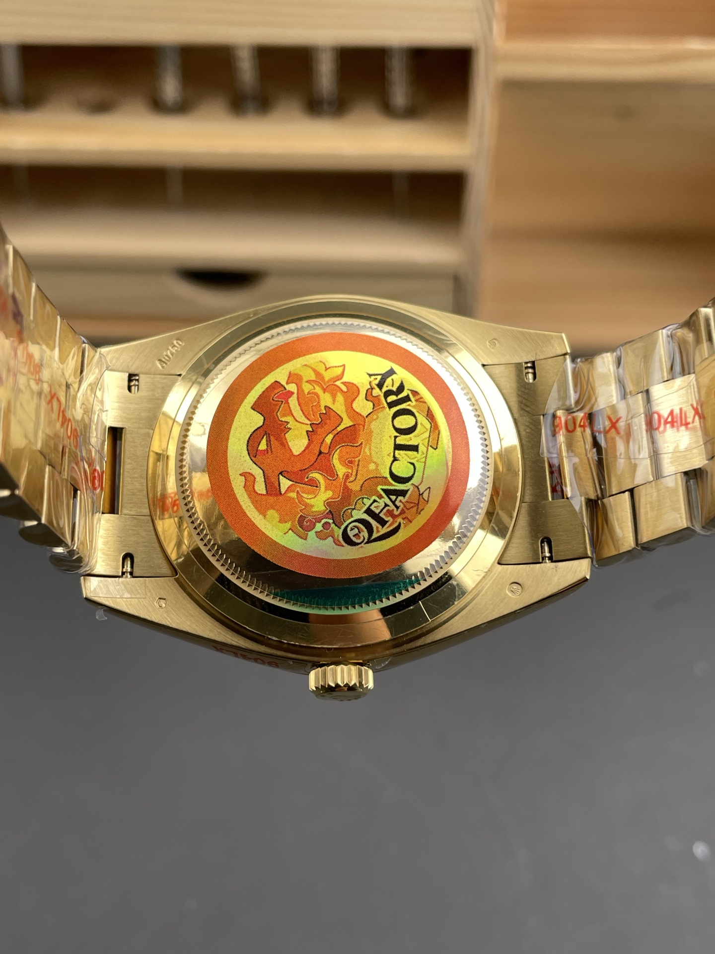 Rolex Day Date Presidential 18K Yellow Gold Watch 40MM - Black Dial 1:1 Mirror Quality(189g) - Super Clone Watch - view 5