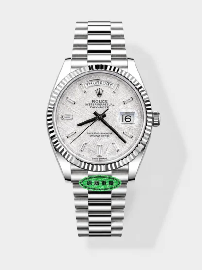 Rolex Day Date Presidential 904L Steel 40MM - Grey Dial 1:1 Mirror Quality Watch（208g） - Super Clone Watch - view 1