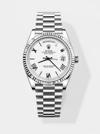 Rolex Day Date Super Clone White Dial 40MM 147 Grams Swiss watch - view 1