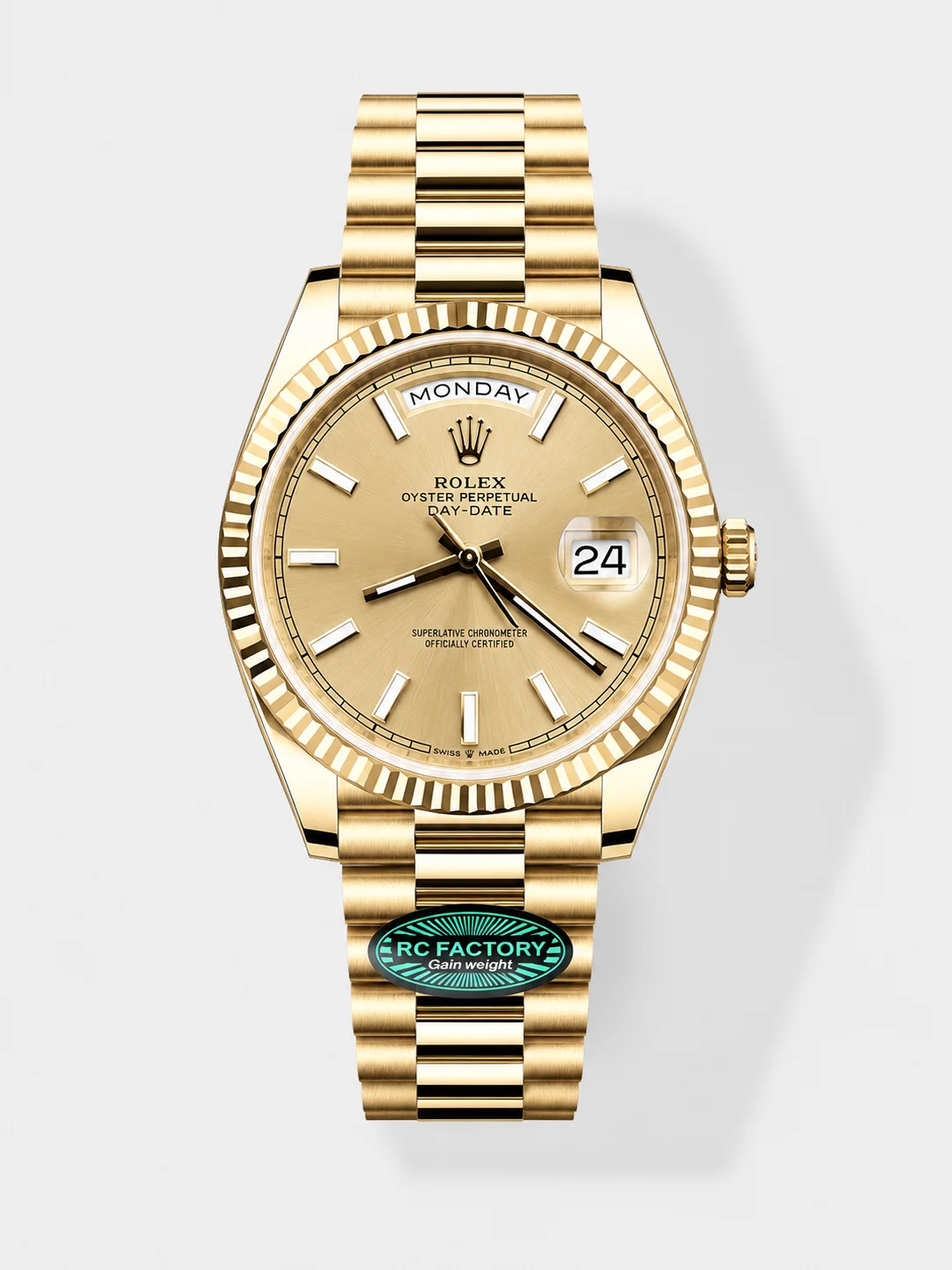 Rolex Day-Date Gold Tone Dial Super Clone watch, gallery photo