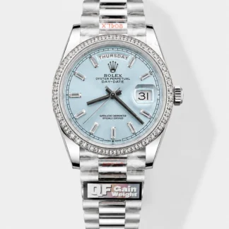 Rolex Day-Date M228396TBR-0002 Ice Blue Dial Super Clone Watch