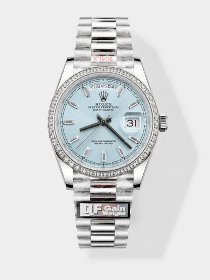 Rolex Day Date Presidential M228396TBR-0002 904L 40MM - Ice Blue Dial 1:1 Mirror Quality Watch - Super Clone Watch - view 1