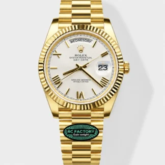 Rolex Day Date Presidential 18K Rose Gold Watch 40MM - Steel Dial 1:1 Mirror Quality (212g) - Super Clone Watch - view 1