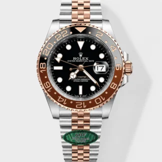 Rolex GMT Masters II Super Clone Root Beer 126711CHNR Rose Black Dial Swiss Watch - view 1
