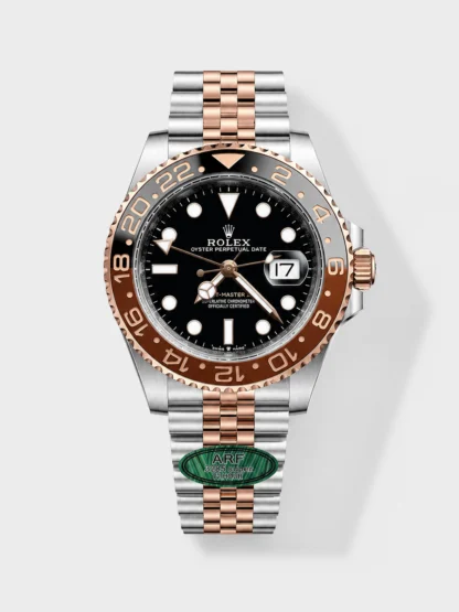 Rolex GMT Masters II Super Clone Root Beer 126711CHNR Rose Black Dial Swiss Watch - view 1