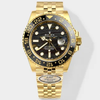 Rolex GMT Masters II Super Clone 126718GRNR Yellow Gold Tiger Iron Dial Swiss Watch - view 1