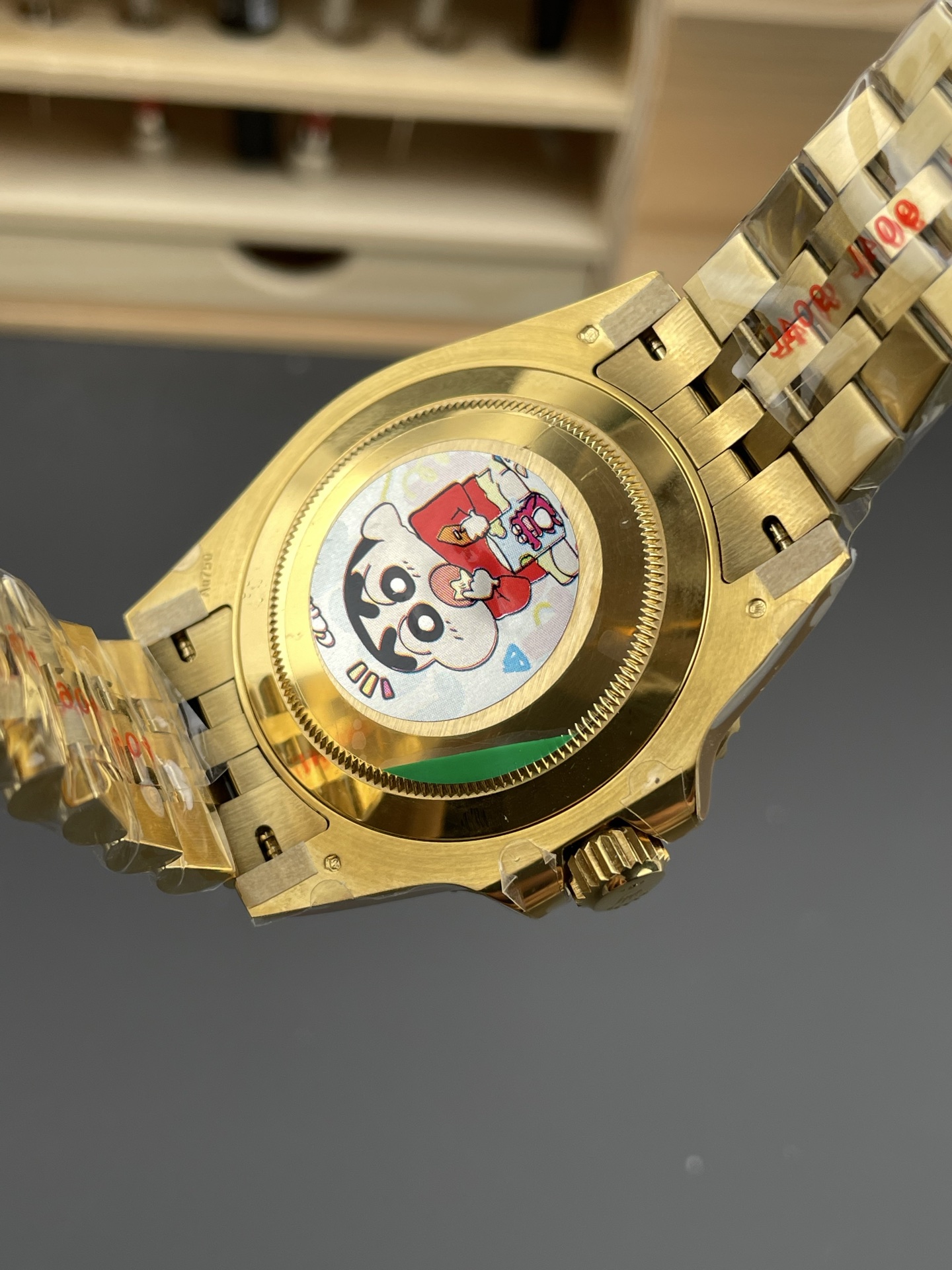 Rolex GMT Masters II Super Clone 126718GRNR Yellow Gold Tiger Iron Dial Swiss Watch - view 5