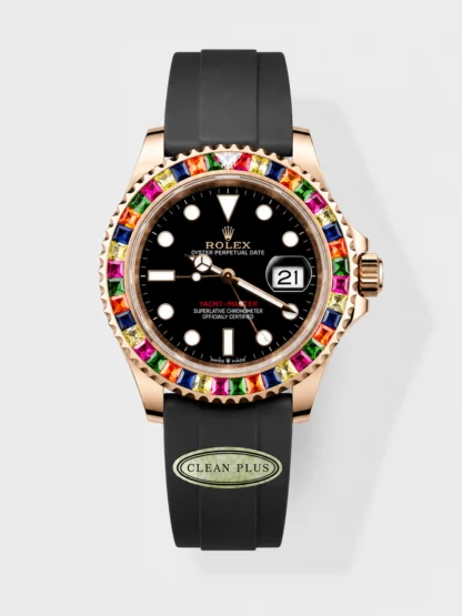 Rolex Yachtmaster 116695 Everose Gold Diamonds Cal.3235 Swiss 1:1 Ultimate 904L Steel Watch - Super Clone Watch - view 1