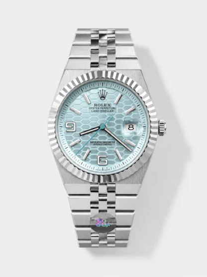 Rolex Land-Dweller 127336 Ice Blue Honeycomb 40MM Swiss Super Clone Watch - view 1