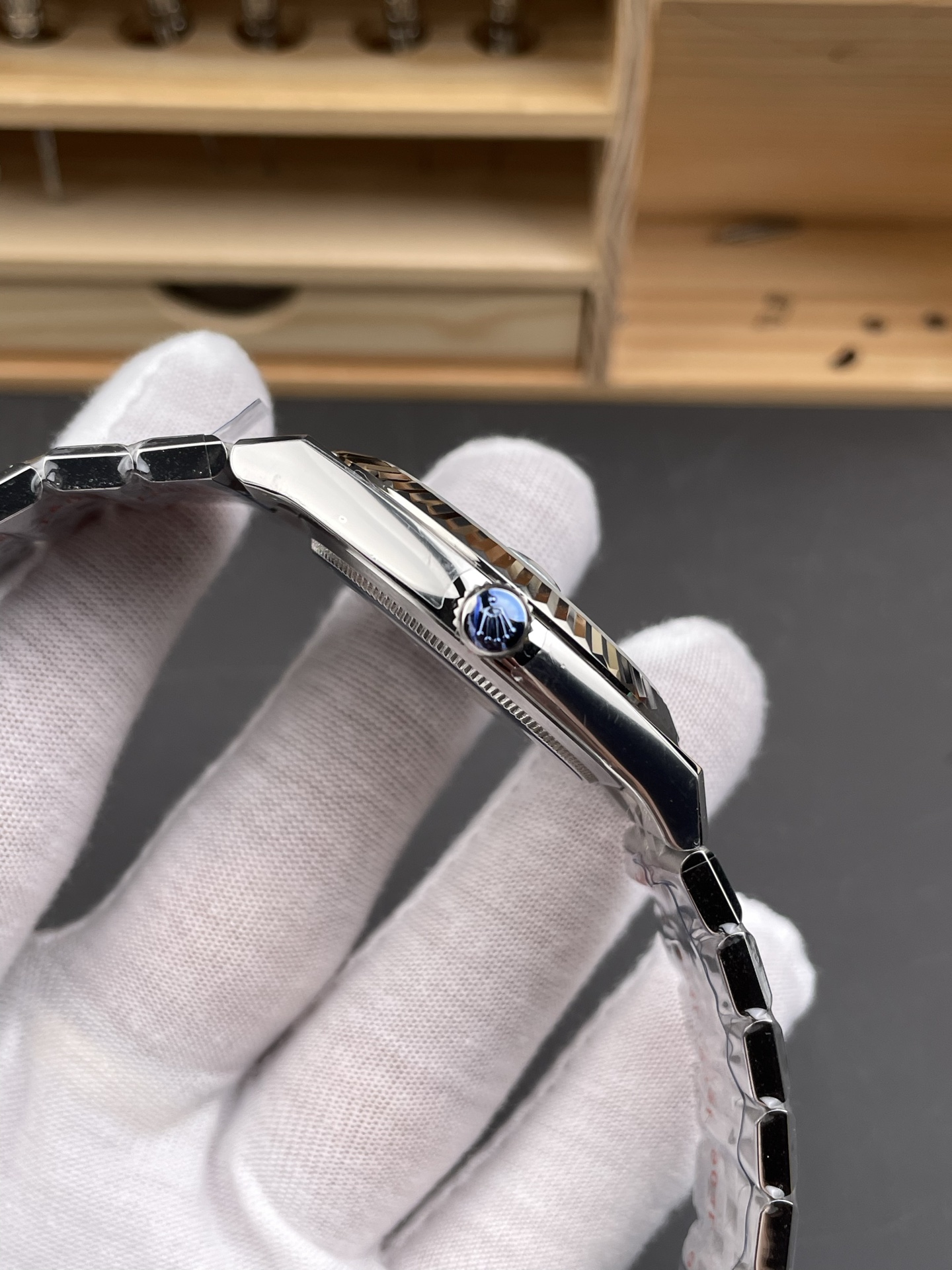 Rolex Land-Dweller 127336 Ice Blue Honeycomb 40MM Swiss Super Clone Watch - view 6