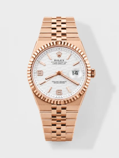 Rolex Land-Dweller 127335 Steel Honeycomb Rose Gold 40MM Swiss Super Clone Watch - view 1