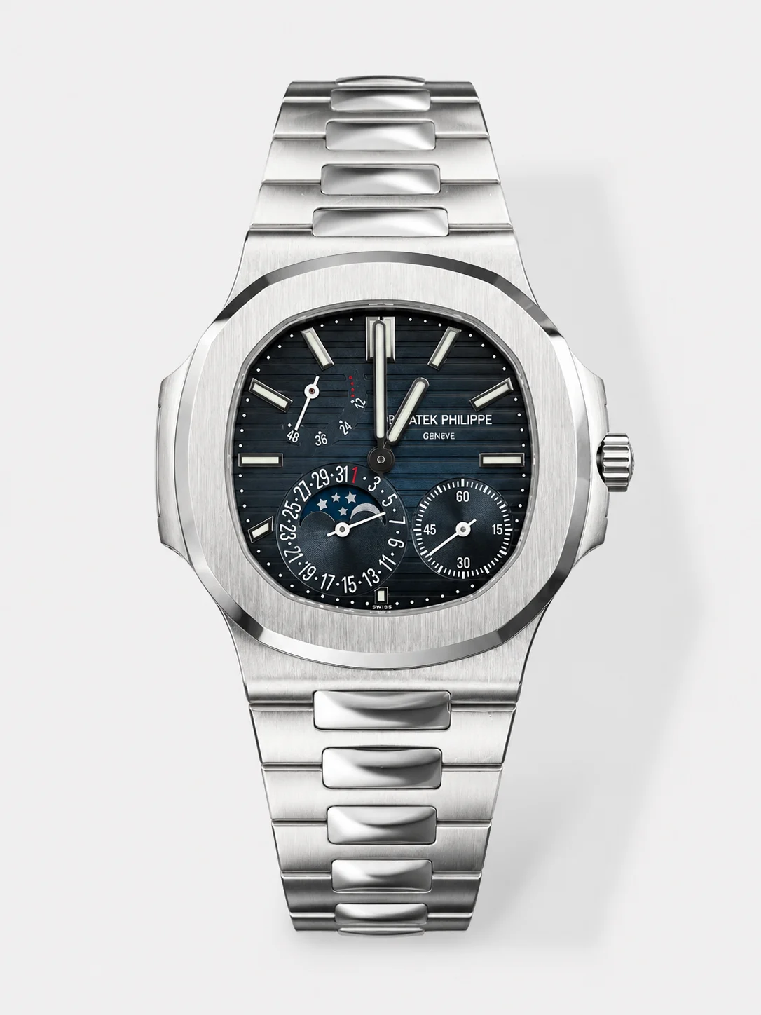 Patek Philippe Nautilus 5712/1A 1:1 Quality Swiss Super Clone Watch in Blue Dial - view 1