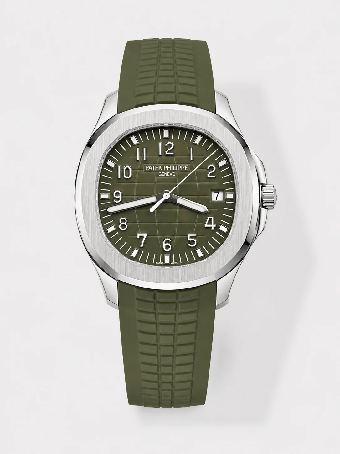Patek Philippe Aquanaut Super Clone 5168G Green Dial 904L Steel Watch - view 1