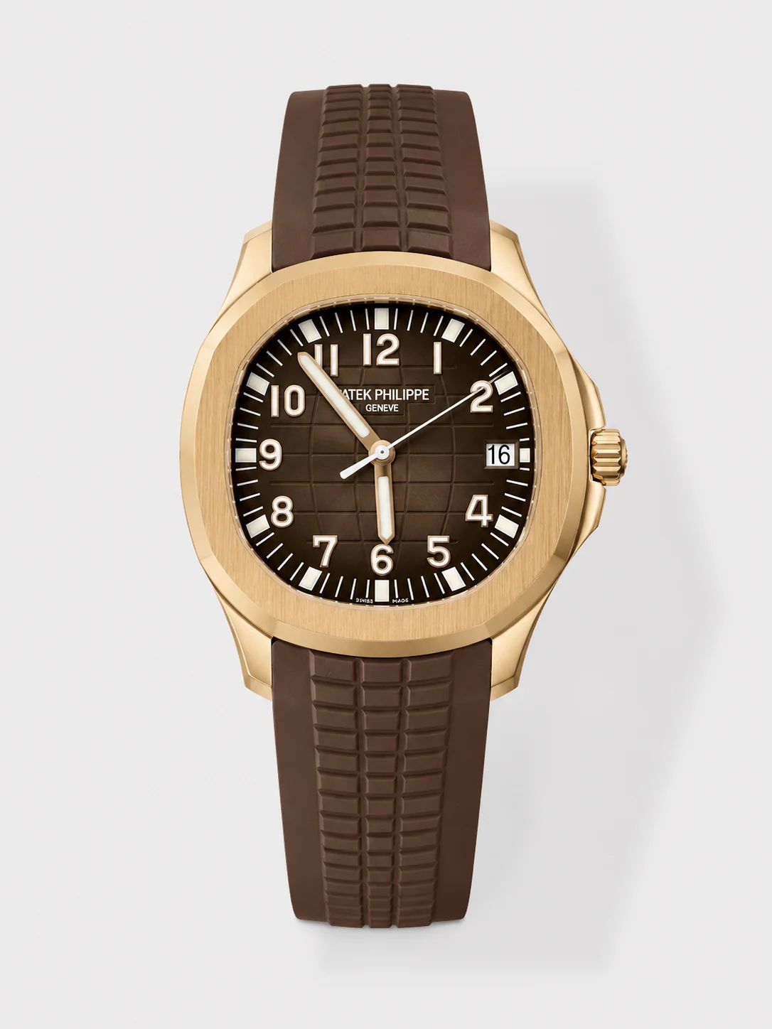 Patek Philippe Super Clone Aquanaut 5167 904L Rose Gold Brown Dial Watch - view 1