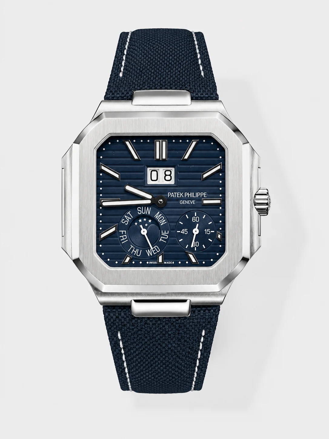 Patek Philippe Cubitus 5822 904L Steel Casing Blue Dial Swiss Super Clone Watch - view 1