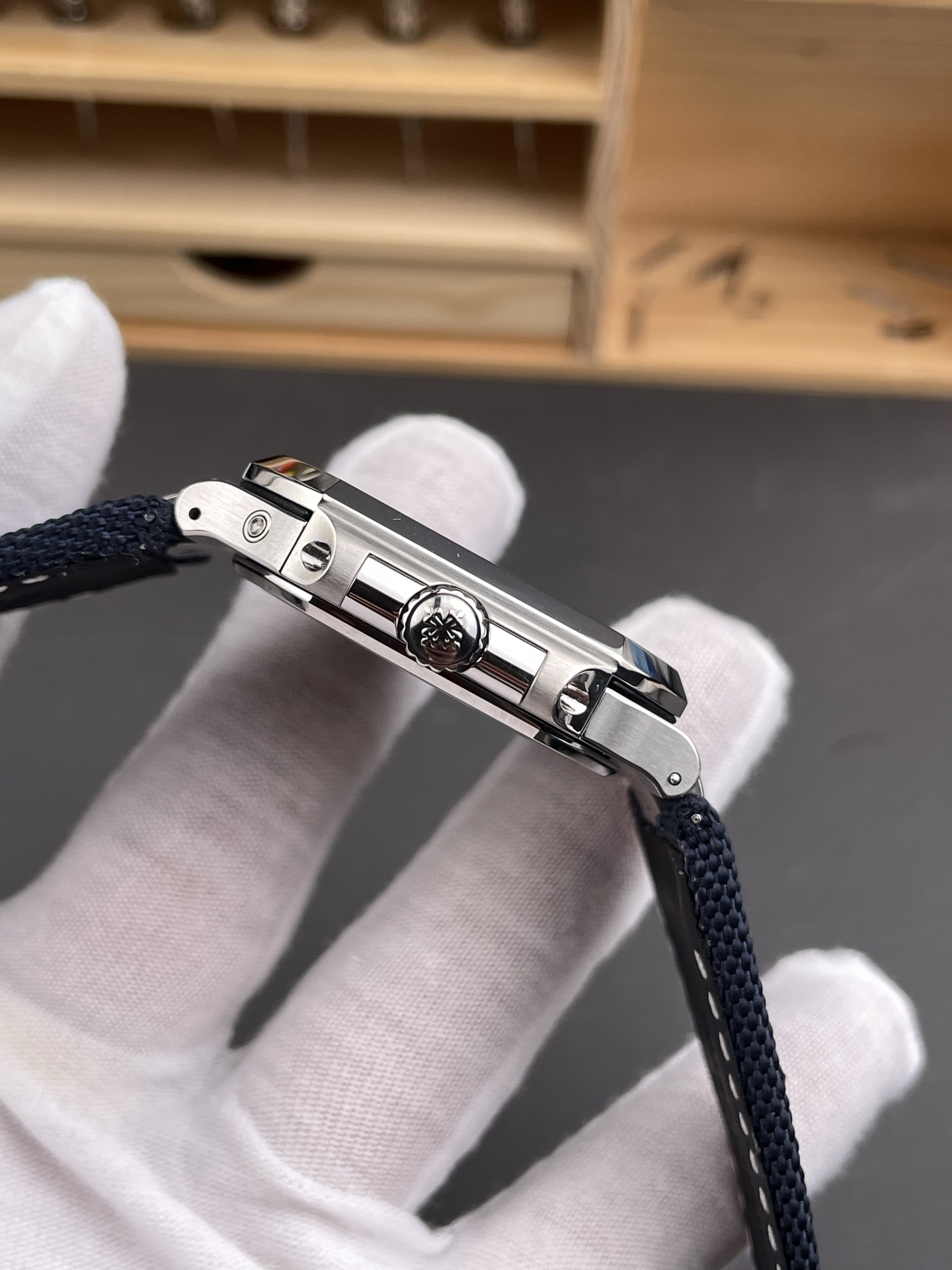Patek Philippe Cubitus 5822 904L Steel Casing Blue Dial Swiss Super Clone Watch - view 7