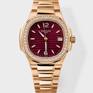 Patek Philippe Nautilus 7010/1R-013 Rose Gold Casing 32MM Swiss Quartz 1:1 Mirror Super Clone - view 1