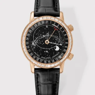 Patek Philippe 6104R Grand Compilations Handwind Swiss Super Clone Watch - Diamonds Bezel - view 1
