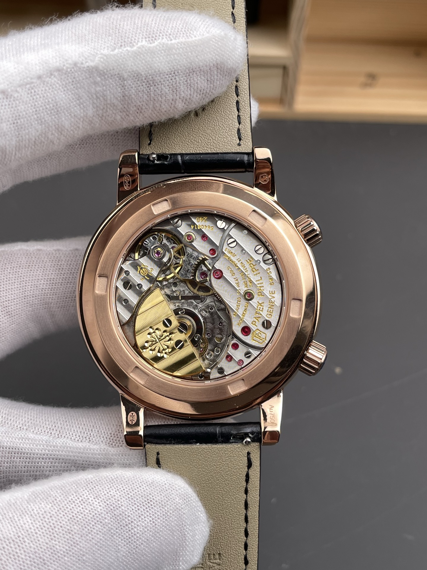 Patek Philippe 6104R Grand Compilations Handwind Swiss Super Clone Watch - Diamonds Bezel - view 5
