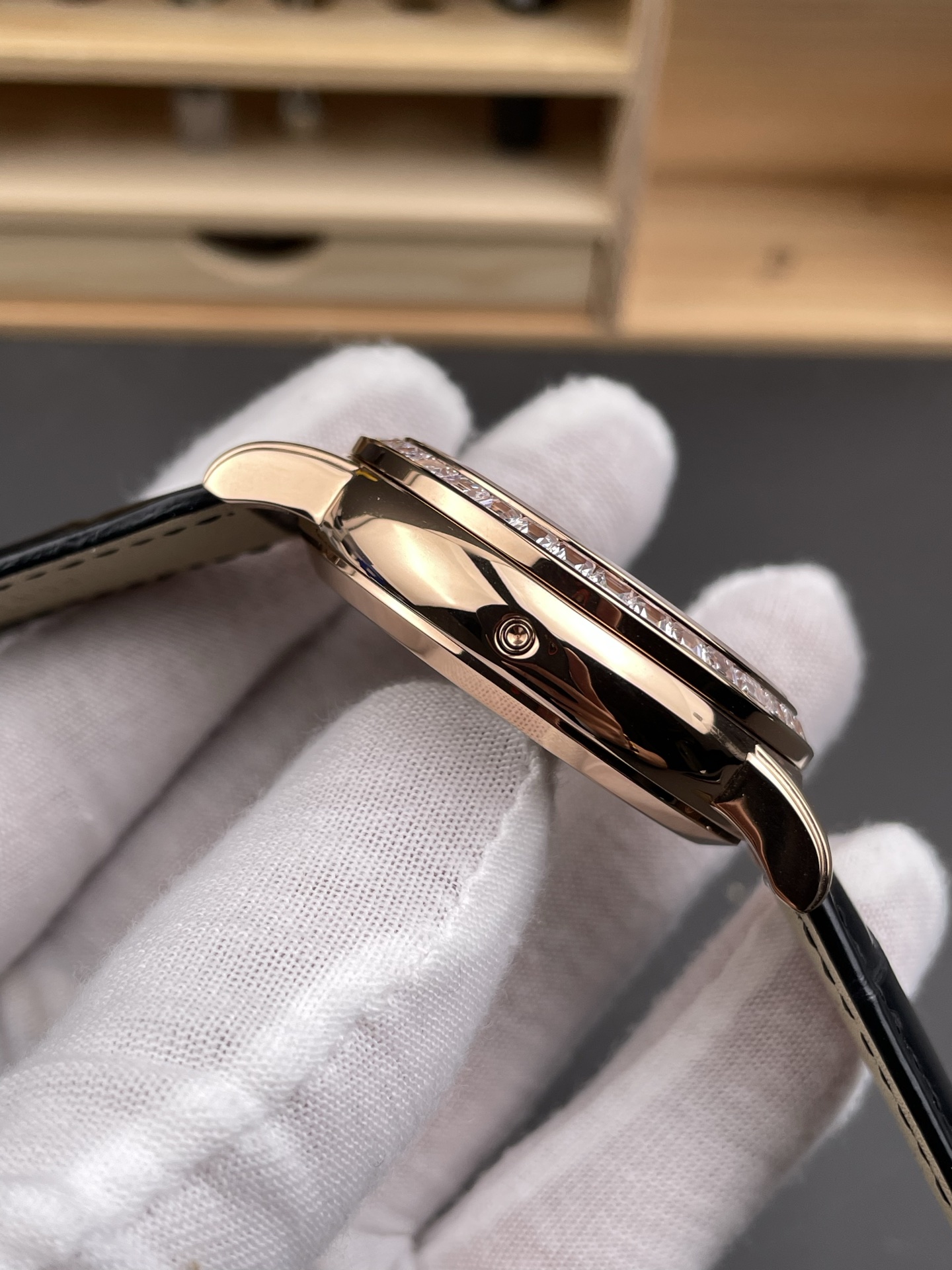 Patek Philippe 6104R Grand Compilations Handwind Swiss Super Clone Watch - Diamonds Bezel - view 6