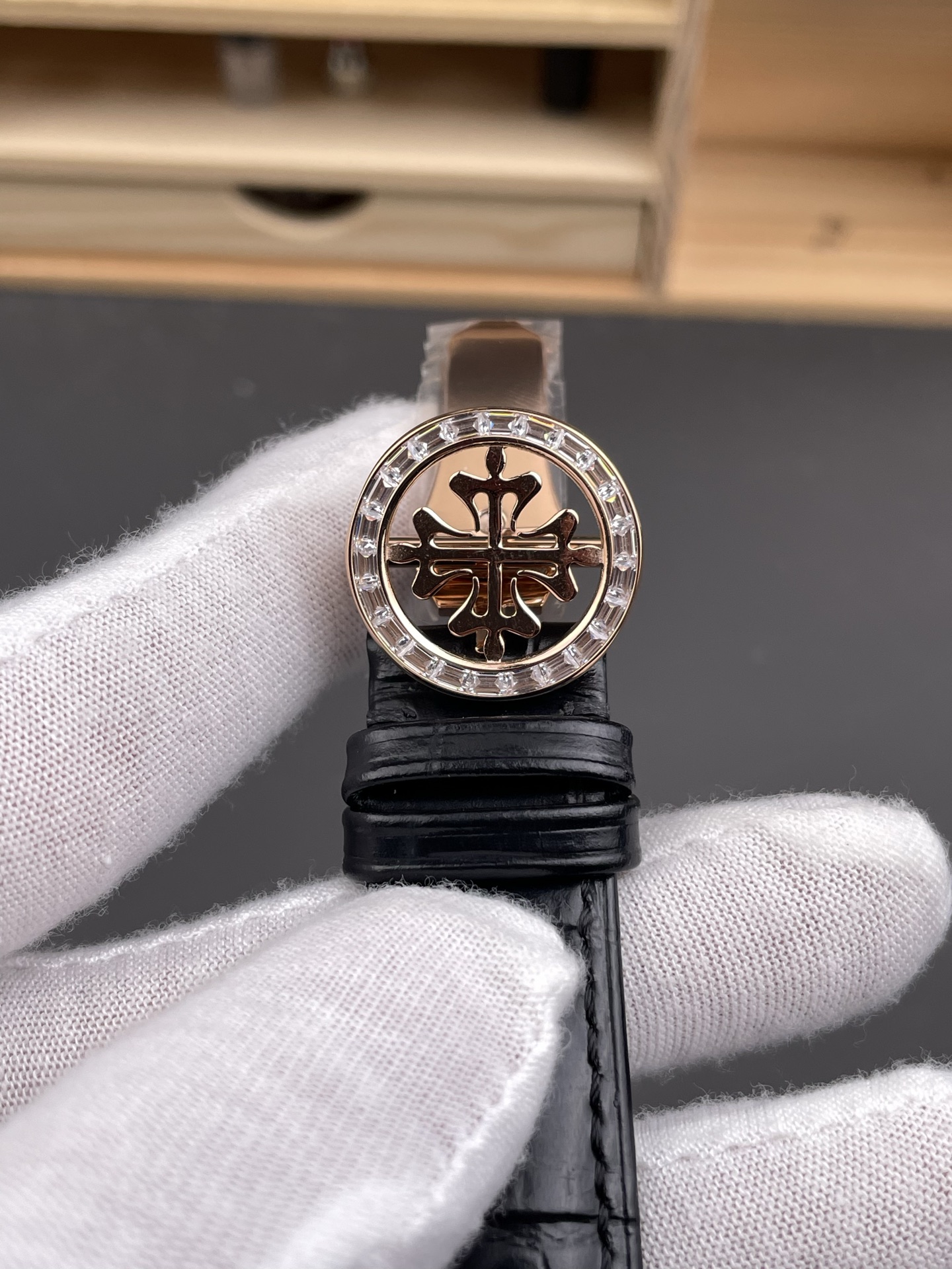 Patek Philippe 6104R Grand Compilations Handwind Swiss Super Clone Watch - Diamonds Bezel - view 8