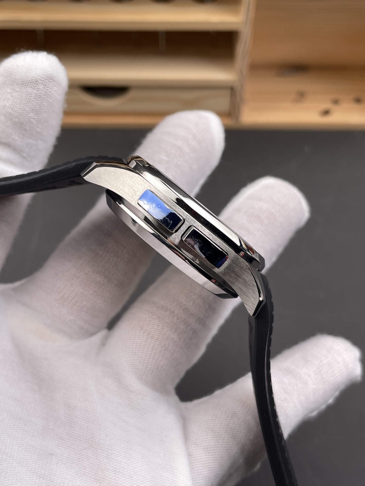 Patek Philippe Super Clone Aquanaut 5164 Stainless Steel Swiss Watch - view 7