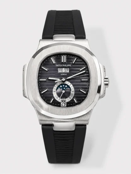 Patek Philippe Nautilus 5726A 1:1 Mirror Swiss Watch Blue Dial Rubber Strap - Super Clone Watch - view 1