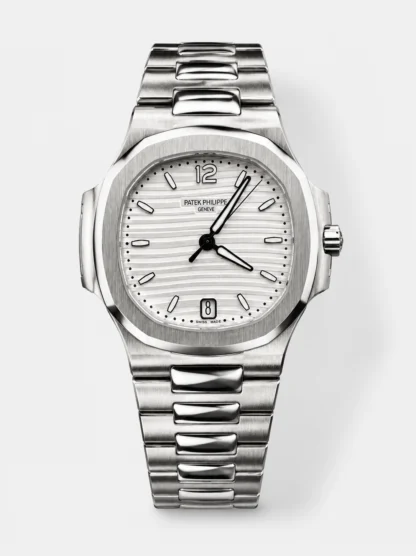 Patek Philippe Nautilus 7118/1A White Dial 1:1 Mirror Swiss Super Clone Watch in 904L Steel - view 1