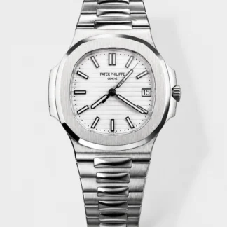 Patek Philippe Super Clone Nautilus 5711G-001 904L Steel White Dial - view 1