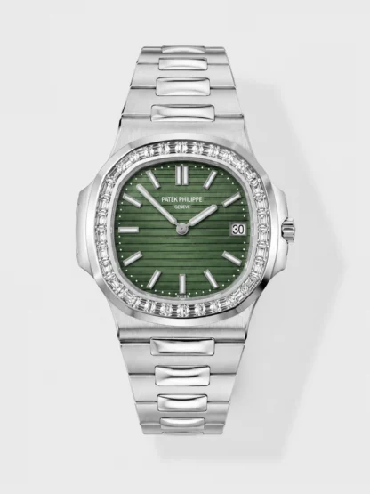 Patek Philippe Nautilus 5711 904L Steel 2023 Updated Mirror Super Clone Watch - Green Dial - view 1