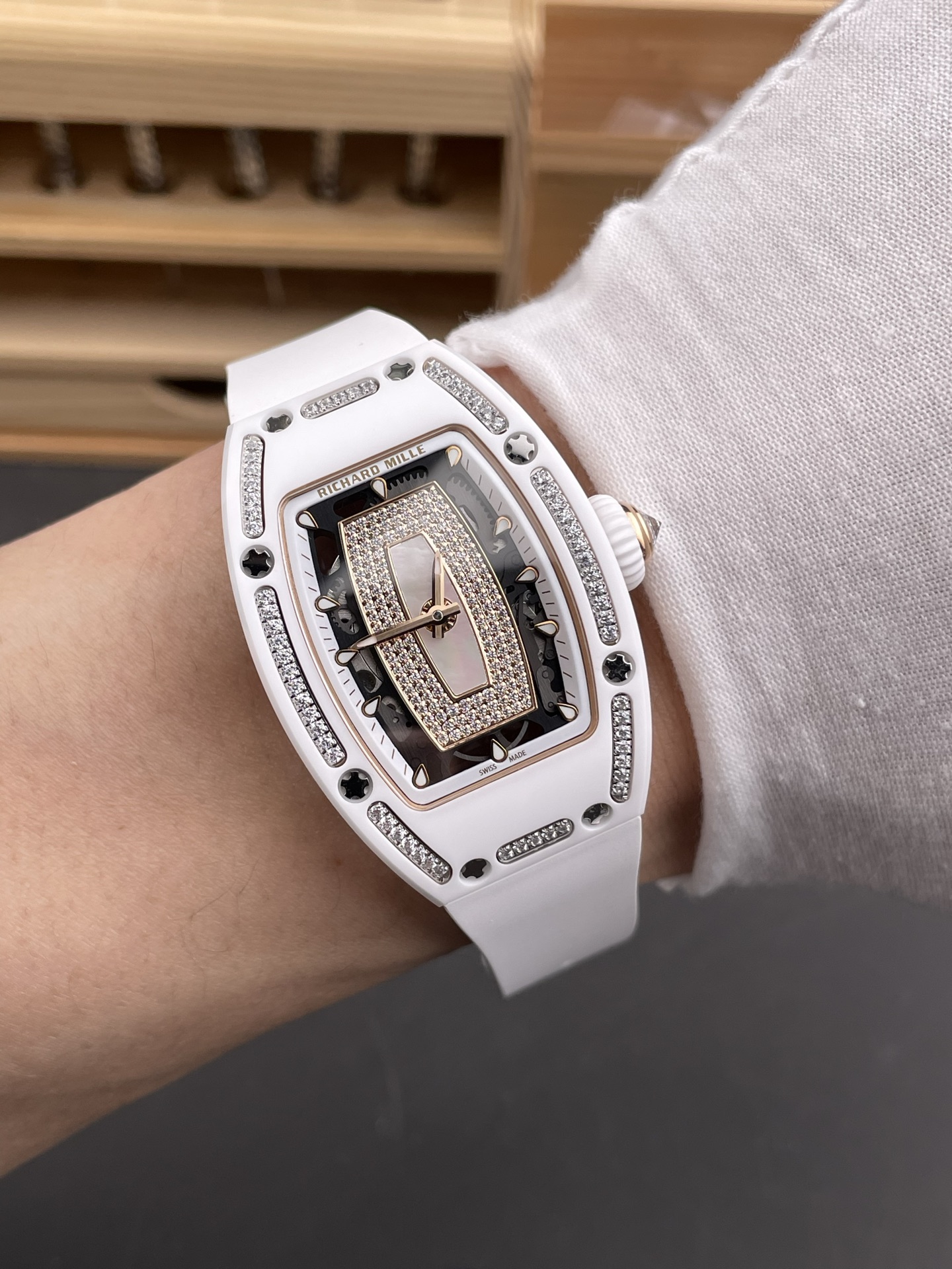 Richard Mille RM007 White Ceramic Automatic Superclone Swiss Super Clone Watch - view 10