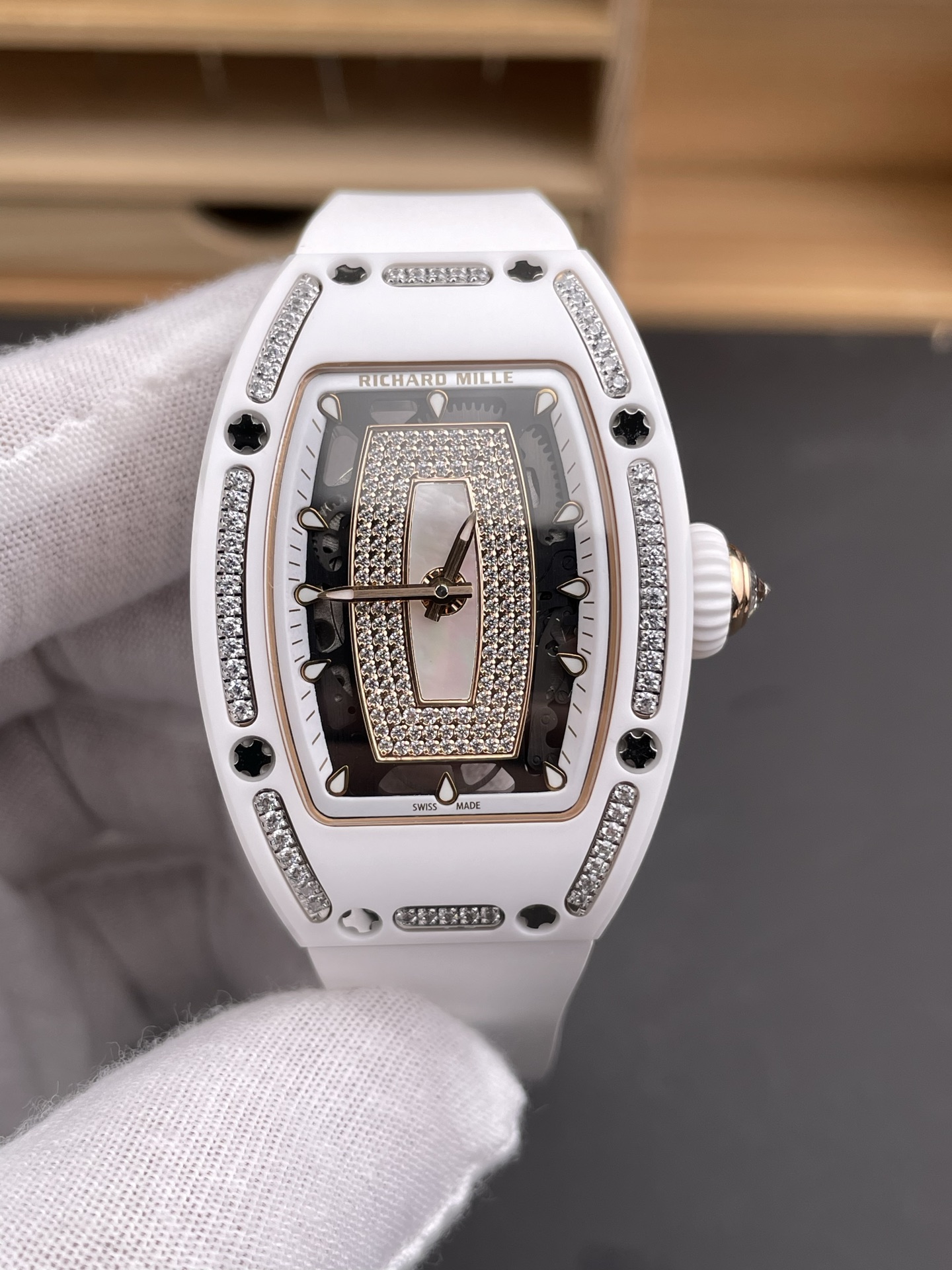 Richard Mille RM007 White Ceramic Automatic Superclone Swiss Super Clone Watch - view 2