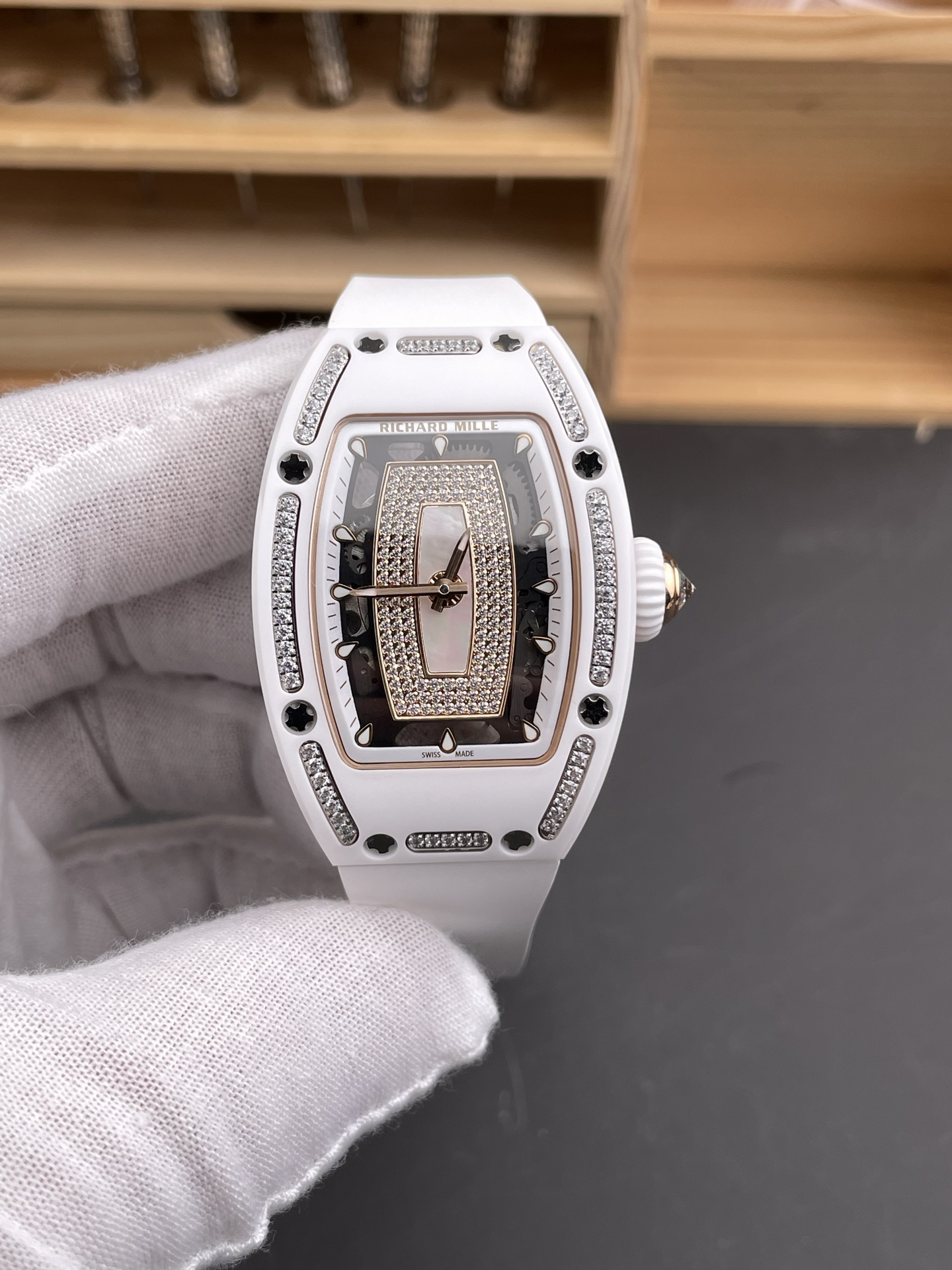 Richard Mille RM007 White Ceramic Automatic Superclone Swiss Super Clone Watch - view 3