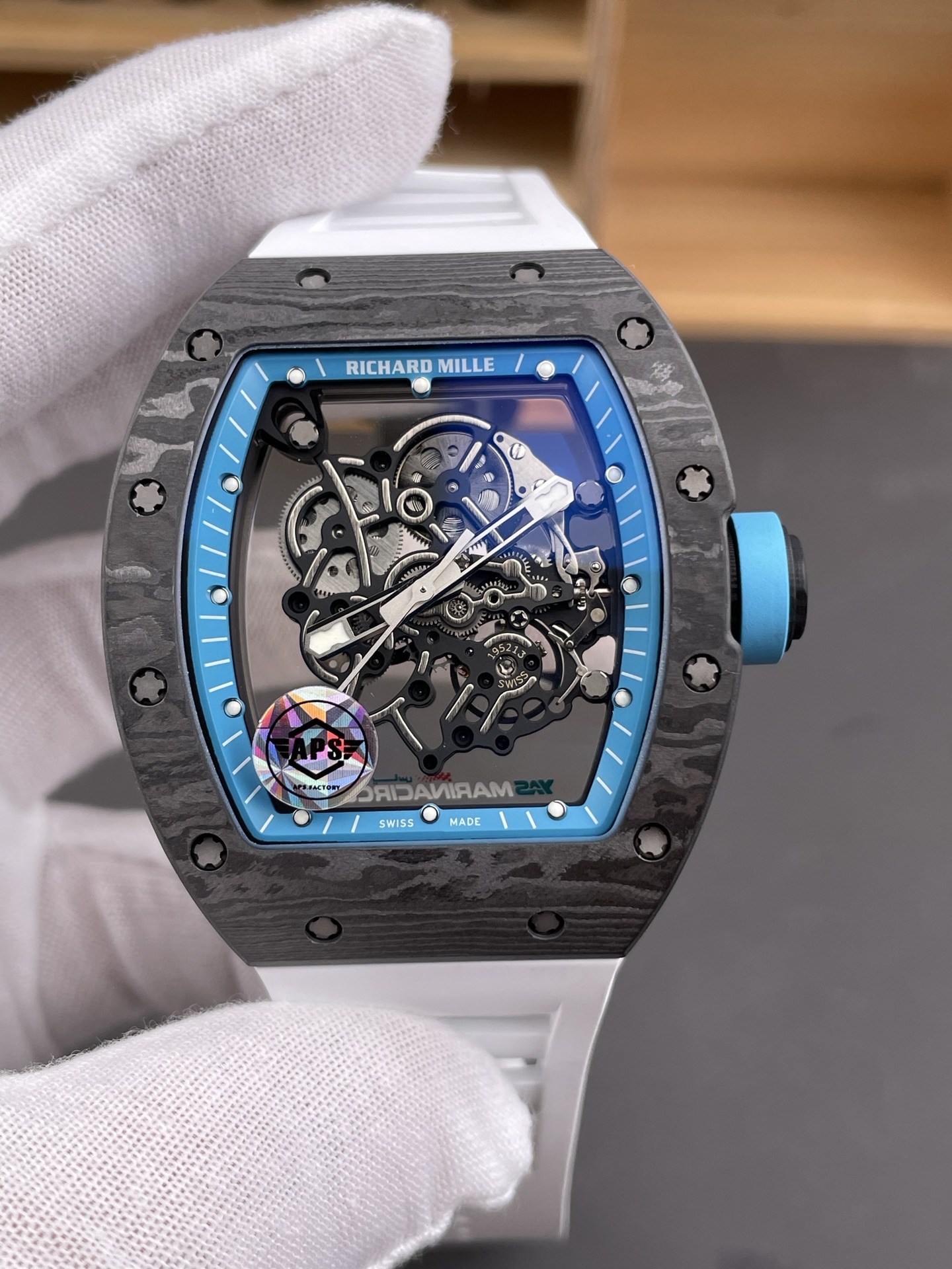 Richard Mille RM055 Black NTPT Real Vaucher Movement Super Clone Watch - view 2