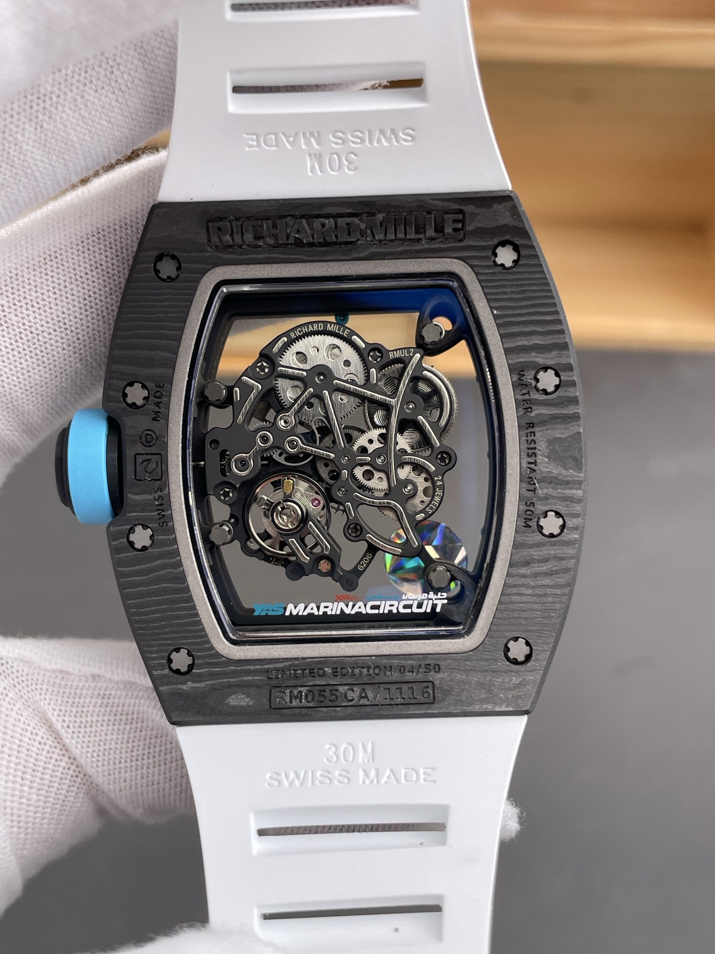 Richard Mille RM055 Black NTPT Real Vaucher Movement Super Clone Watch - view 5
