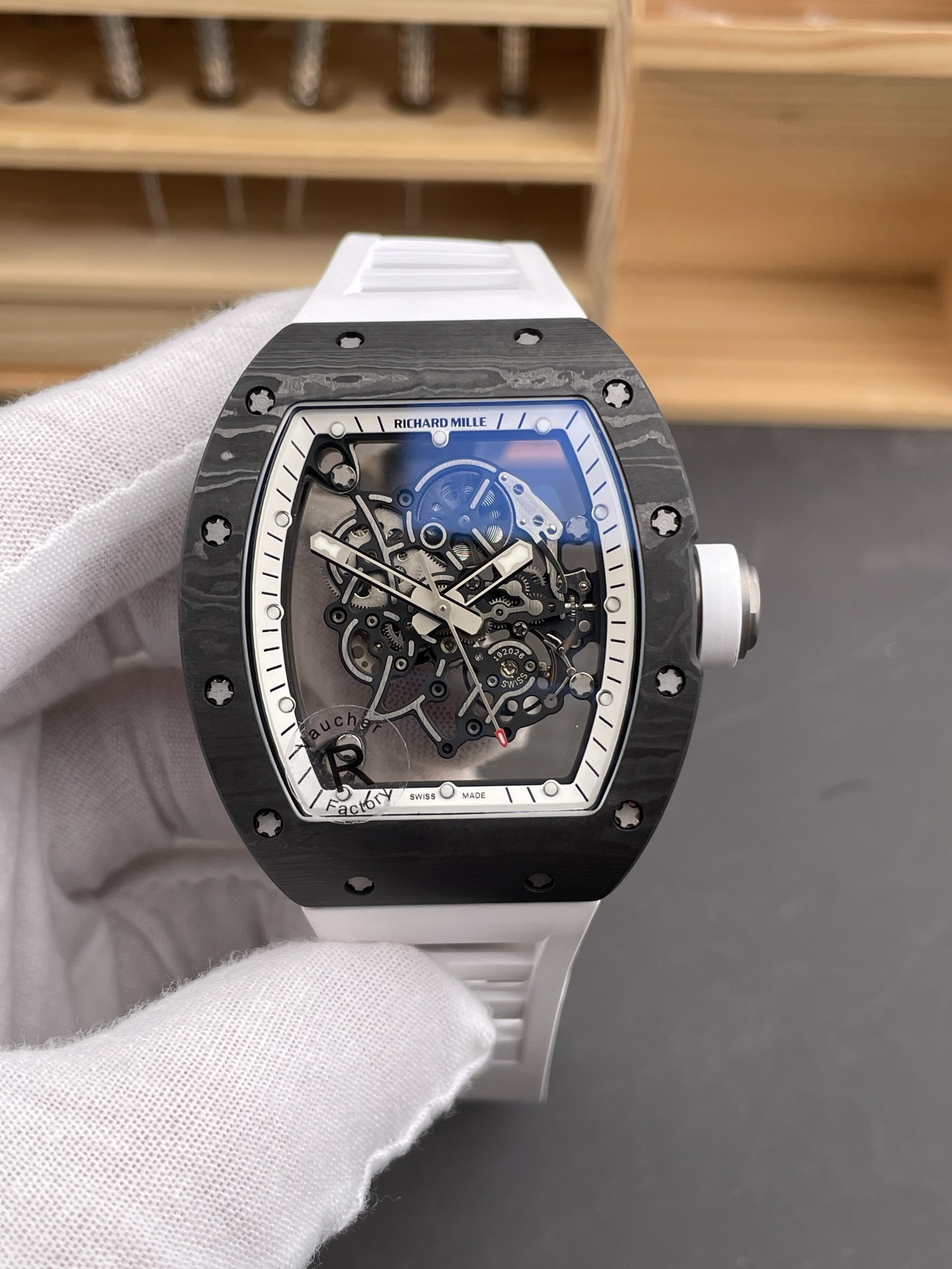 Richard Mille RM055 Black NTPT Real Vaucher Movement Super Clone Watch - view 3